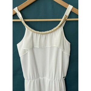 MARCIANO Guess girls dress white empire waist flowy ruffles size 10 wedding